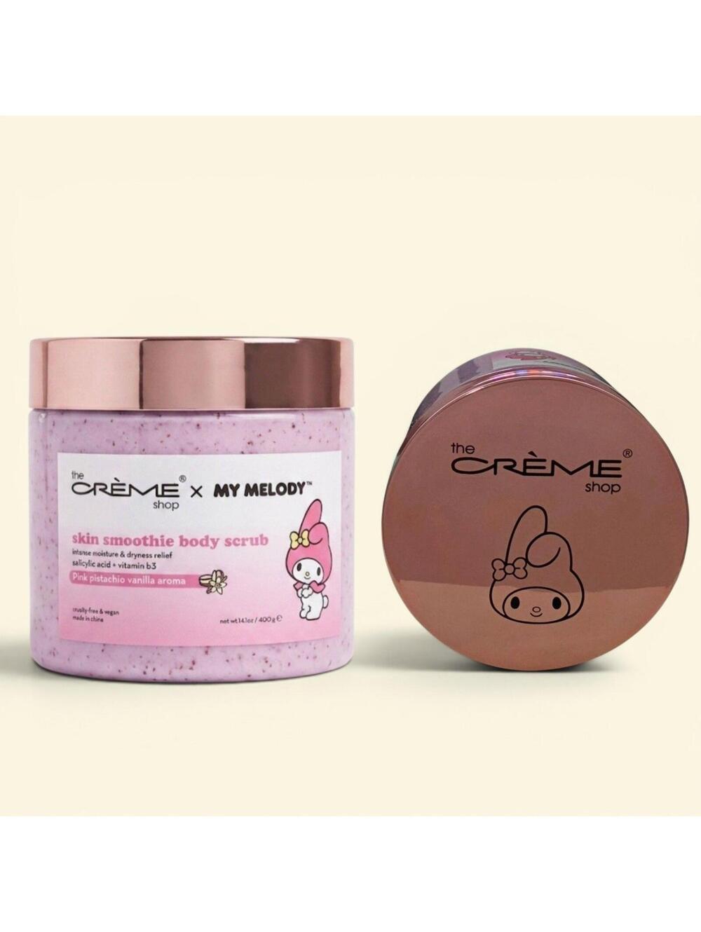 Creme Shop x My Melody Skin Smoothie Body Scrub - Pink Pistachio Vanilla